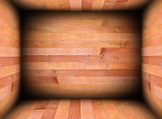 Image showing abstract wooden interior for background