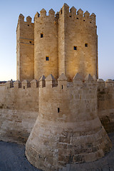 Image showing Calahorra Tower on the Roman Bridge in Cordoba