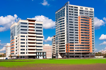 Image showing Modern apartment buildings