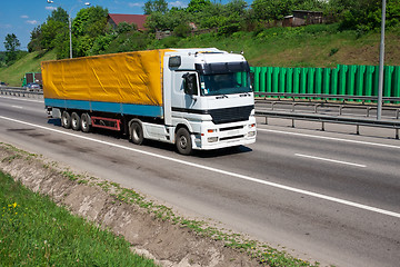 Image showing Truck on highway