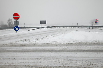 Image showing Snowy Highway