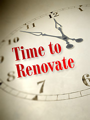 Image showing time to renovate