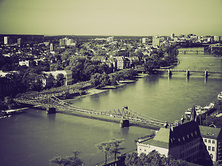 Image showing Vintage sepia Frankfurt am Main