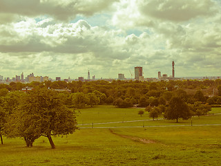 Image showing Retro looking Primrose Hill London