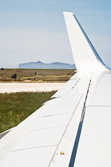 Image showing Wing of the plane