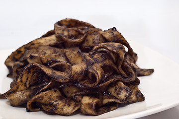 Image showing Tagliatelle al Nero di Seppia