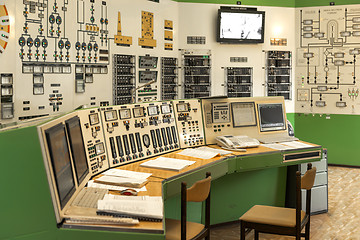 Image showing Control panel of a power plant