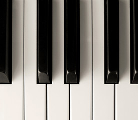 Image showing Piano keys