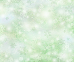 Image showing Winter background, bright bokeh background