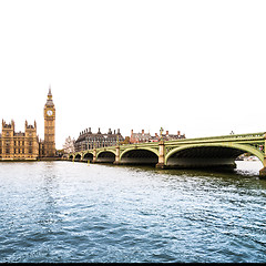 Image showing River Thames with Big Ben