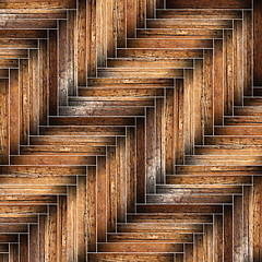 Image showing grunge parquet pattern