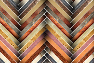 Image showing colorful wooden tiles