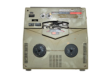 Image showing old damaged analog recorder