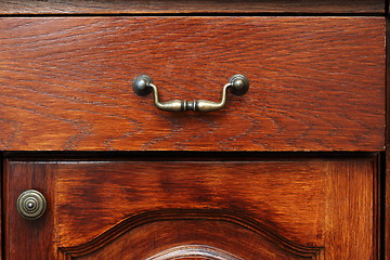 Image showing detail of ancient drawer