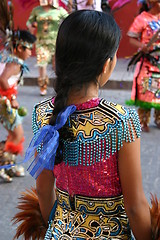 Image showing Mexican girl in native costume