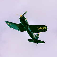 Image showing action in the sky during an airshow