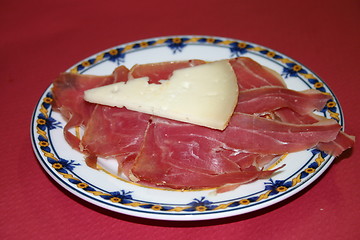 Image showing Ham and cheese