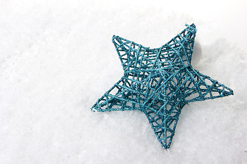 Image showing christmas, christmas ornament turquoise