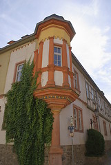 Image showing timbered house with oriel