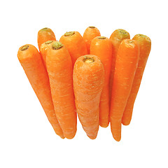 Image showing Carrots isolated