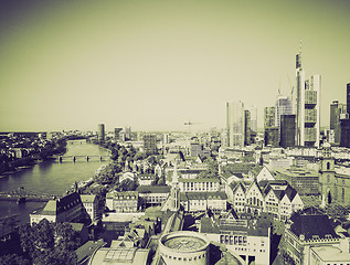 Image showing Vintage sepia Frankfurt am Main, Germany