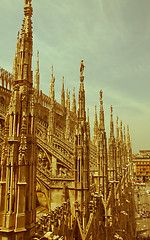 Image showing Retro looking Milan, Italy