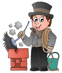 Image showing Happy chimney sweeper