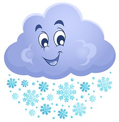 Image showing Winter cloud theme image 1