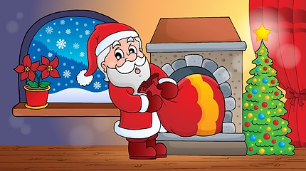Image showing Santa Claus indoor scene 6