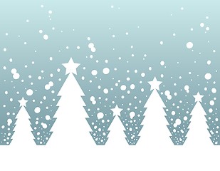 Image showing Christmas tree silhouette topic 2