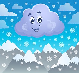 Image showing Winter cloud theme image 2