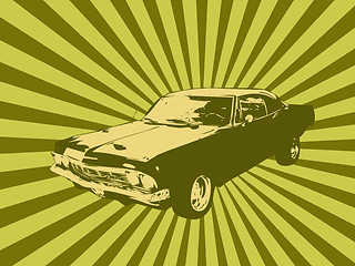 Image showing Old retro car