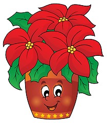 Image showing Christmas flower theme image 1