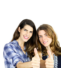 Image showing Showing thumbs Up