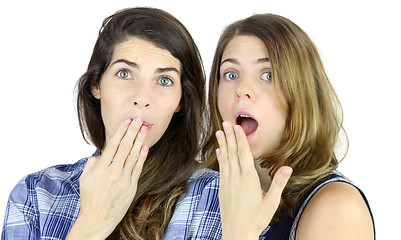 Image showing Surprised Girls
