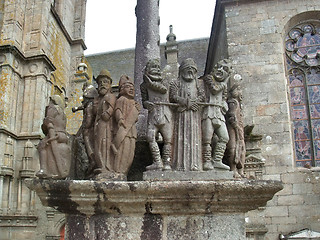 Image showing sculptures at Saint-Thegonnec