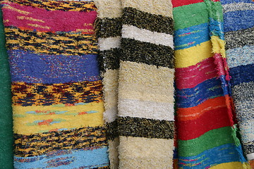 Image showing Colorful rugs in Sierra Nevada, Spain