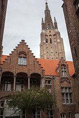 Image showing Belfry bell tower in Bruges, Belgium