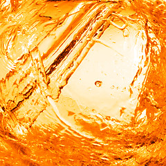 Image showing orange water with splash background