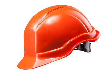 Image showing Red hard hat isolated on white