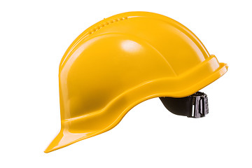 Image showing Yellow hard hat isolated on white