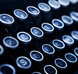 Image showing Typewriter keyboard