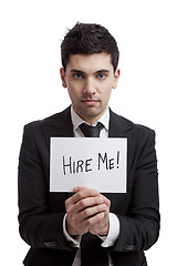 Image showing Asking for a job