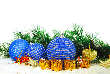 Image showing Christmas decorative balls