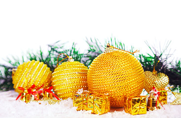 Image showing Christmas decorative balls