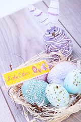 Image showing festive traditional easter egg decoration 