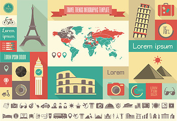 Image showing Travel Infographic Template.