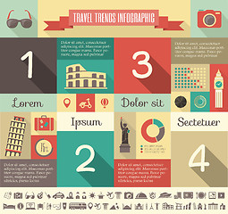 Image showing Travel Infographic Template.