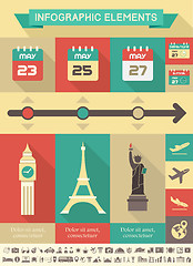 Image showing Travel Infographic Template.