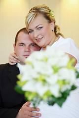 Image showing beautiful young wedding couple